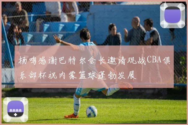 杨鸣感谢巴特尔会长邀请观战CBA俱乐部杯祝内蒙篮球蓬勃发展